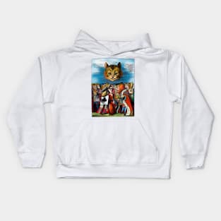 The Cheshire Cat and the King Kids Hoodie